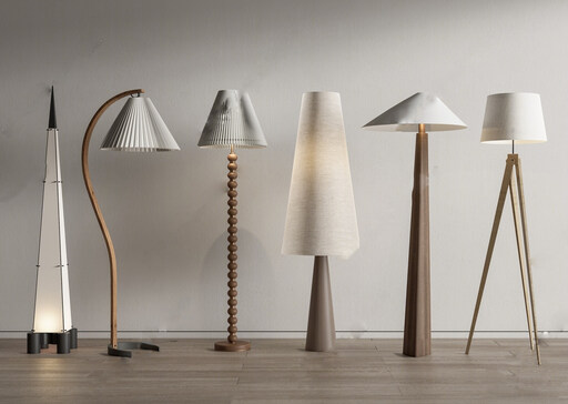 日式侘寂风灯具su模型-1