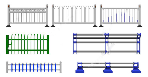 市政道路护栏su模型-1