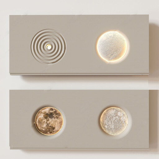 嵌入式石膏壁灯su模型-1