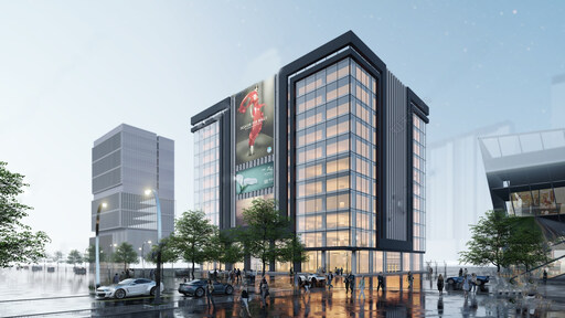 商业裙楼su模型-1