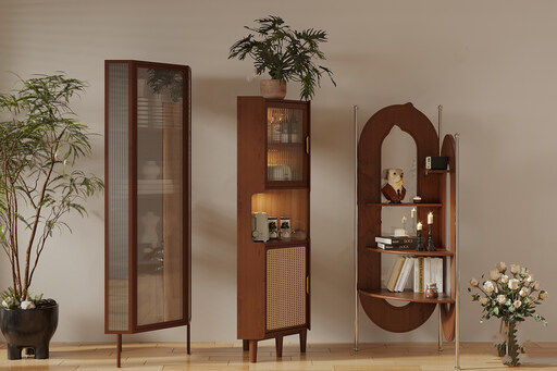 中古风装饰柜SU模型-1