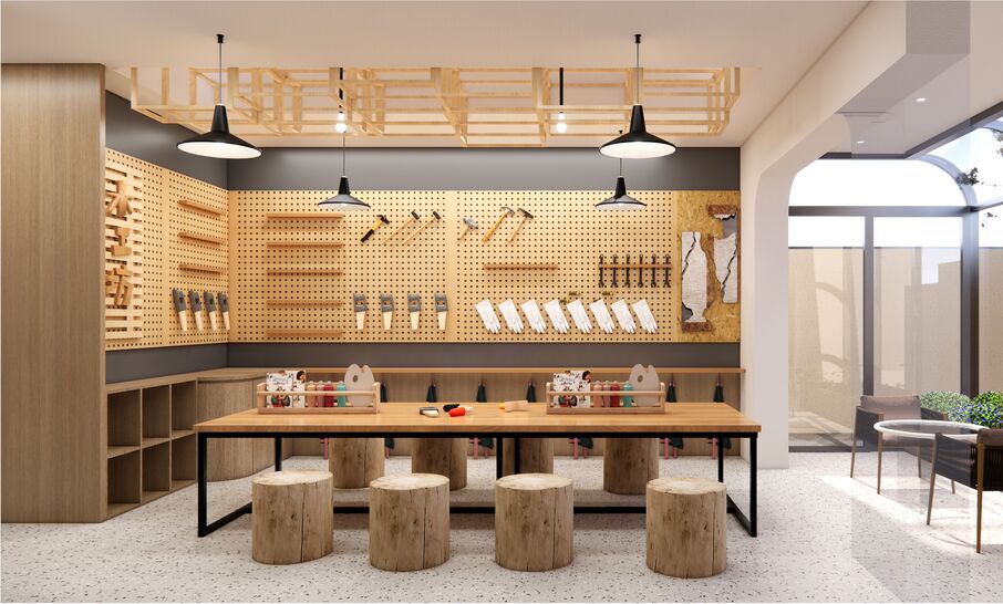 陶艺手工坊su模型-1
