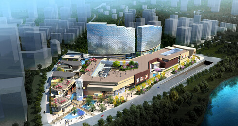 商业街建筑景观SU模型-13