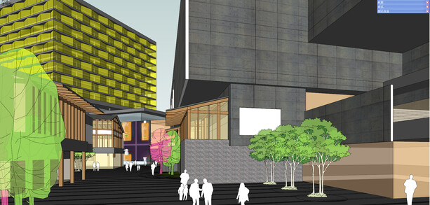 商业街建筑景观SU模型-26