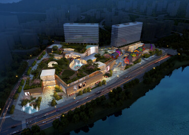 商业街建筑景观SU模型-8