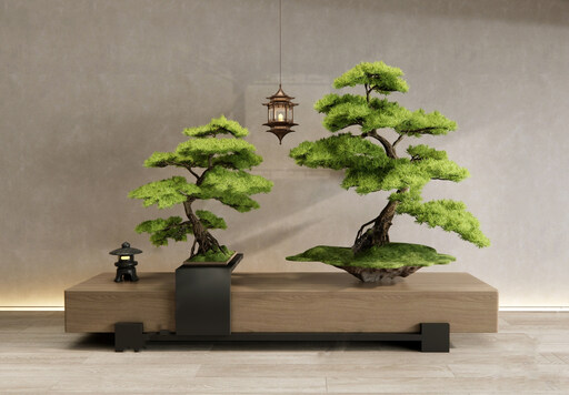 松树罗汉松su模型-1