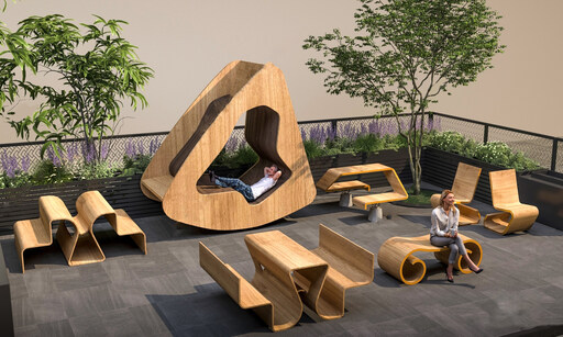 景观座椅SU模型-1