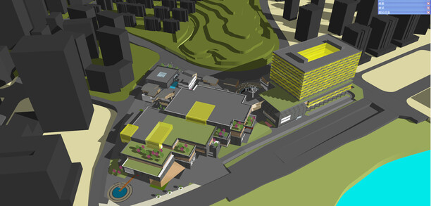 商业街建筑景观SU模型-22