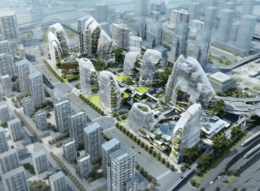 商业裙楼su模型-1