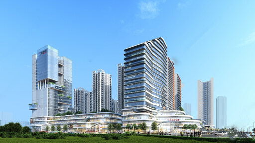 商业裙楼su模型-1