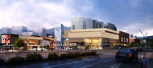 商业街建筑景观SU模型-15
