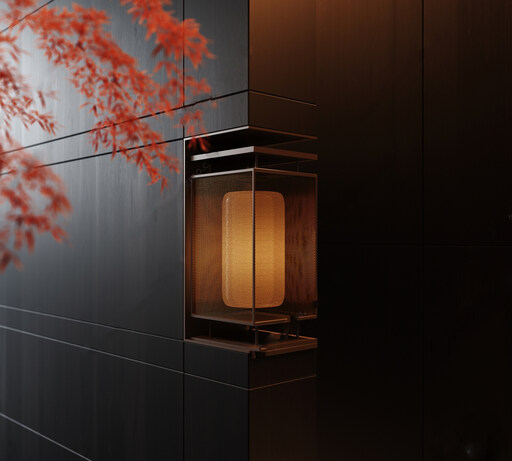 新中式室内壁灯su模型-1