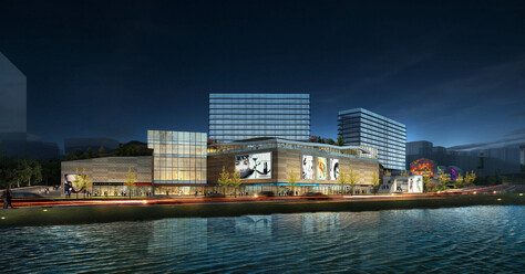 商业街建筑景观SU模型-9