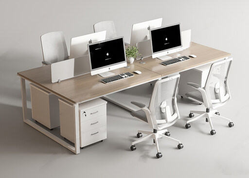 办公桌椅组合su模型-1