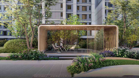 凉亭庭院SU模型-1