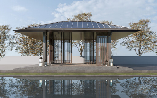 凉亭庭院SU模型-1