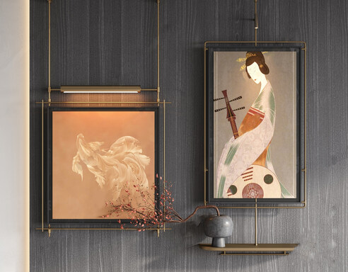 复古装饰画su模型-1
