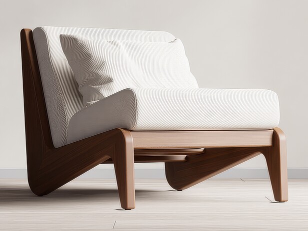 单人沙发SU模型下载-1