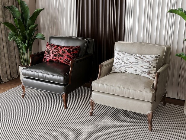 单人沙发SU模型下载-1