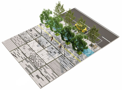 人行道SU模型下载-1