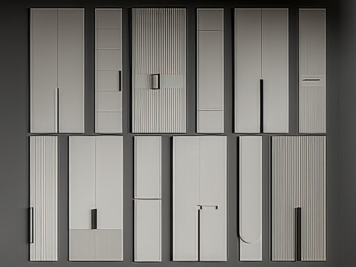 柜门_门板SU模型下载-1