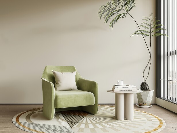 单人沙发SU模型下载-1