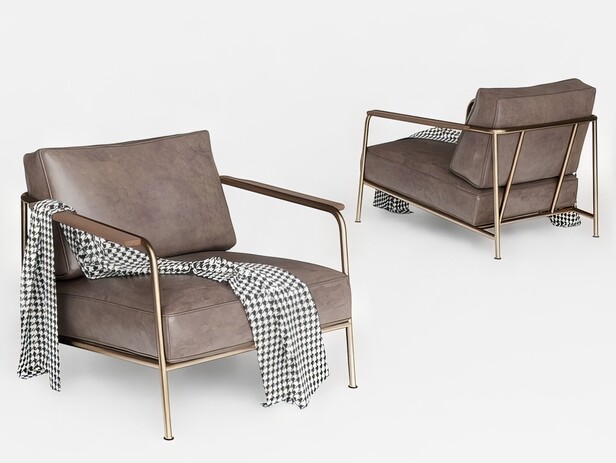 单人沙发SU模型下载-1