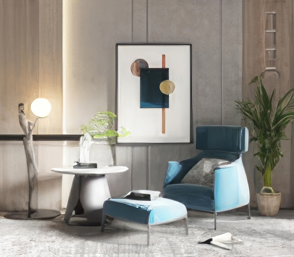 单人沙发3D模型下载-1