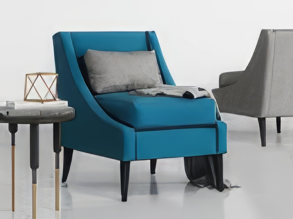 单人沙发3D模型下载-1