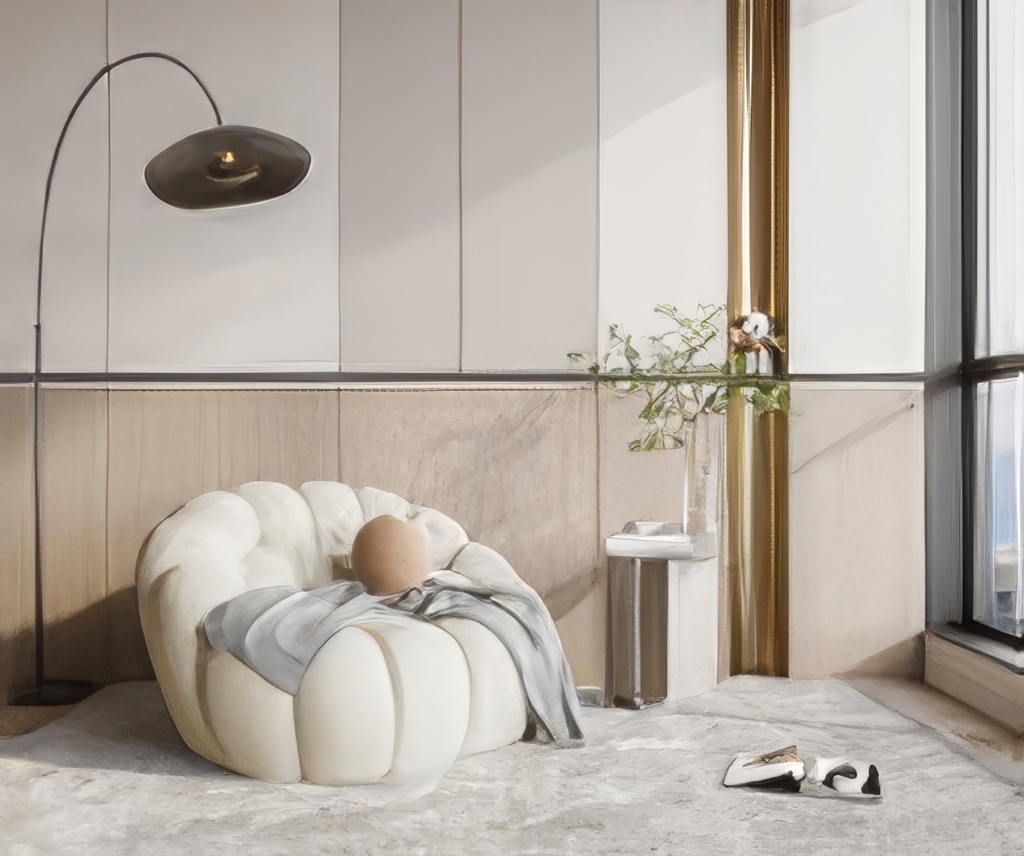 单人沙发3D模型-1