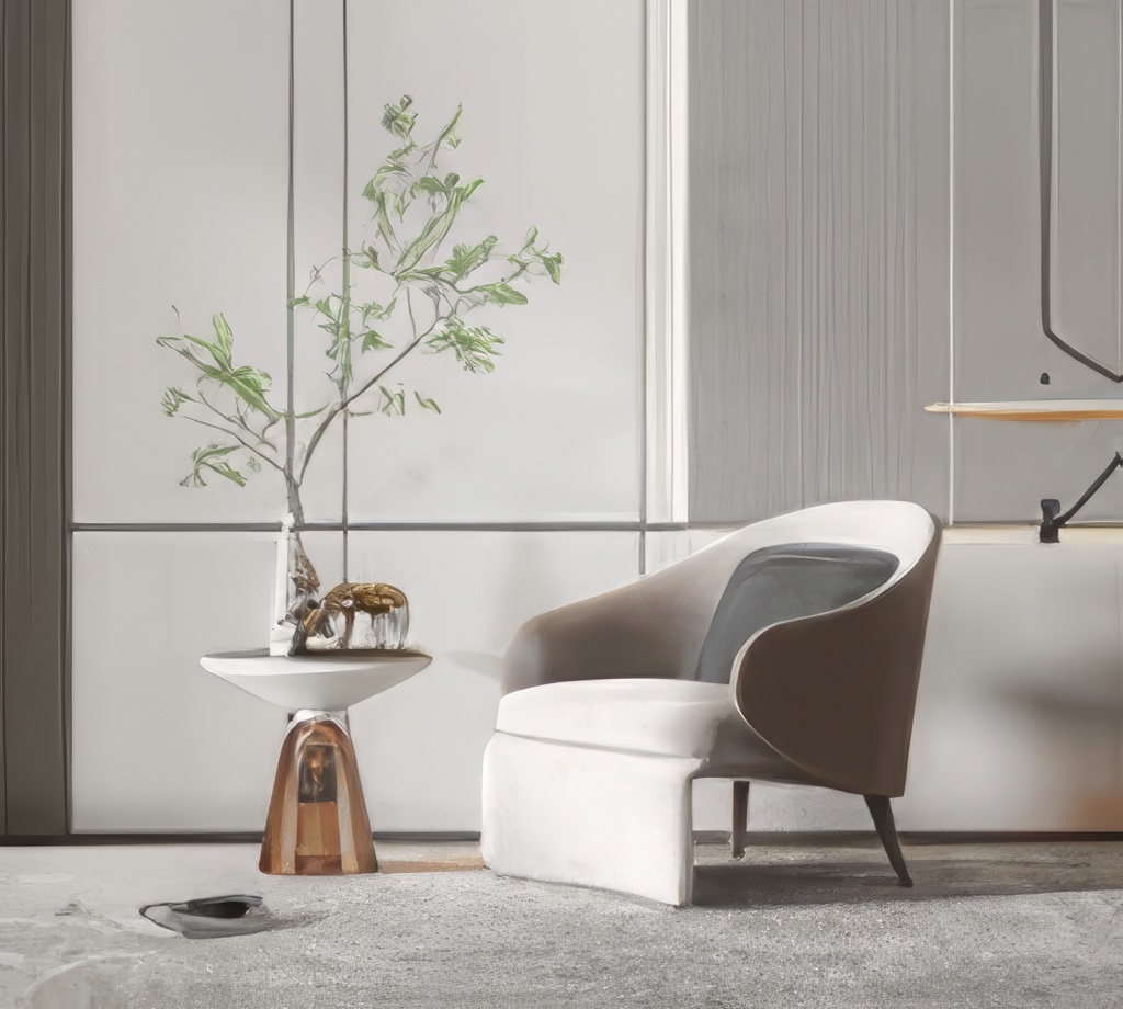 单人沙发3D模型下载-1