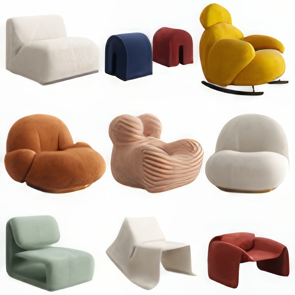 单人沙发3D模型-1