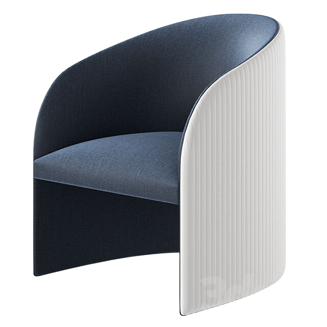 单人沙发3D模型下载-1