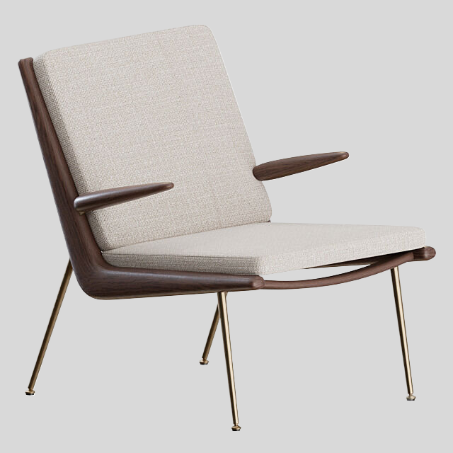 单人沙发3D模型下载-1