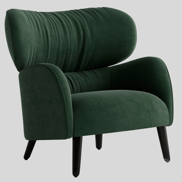 单人沙发3D模型下载-1