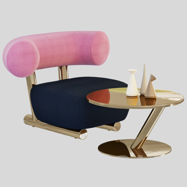 单人沙发3D模型下载-1