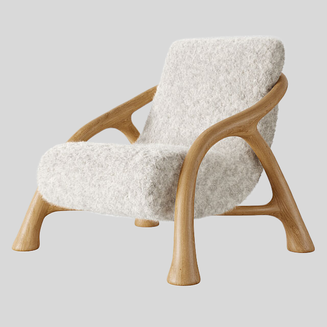 单人沙发3D模型下载-1