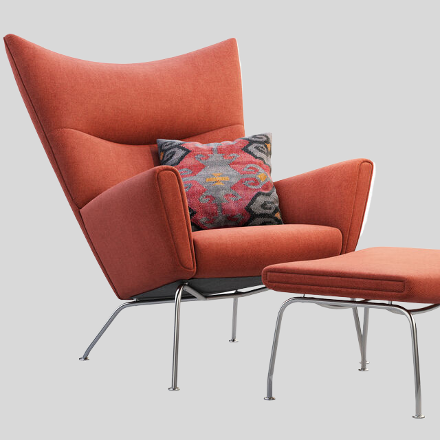 单人沙发3D模型下载-1