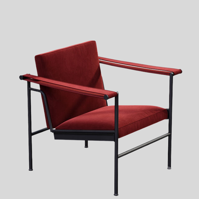 单人沙发3D模型下载-1