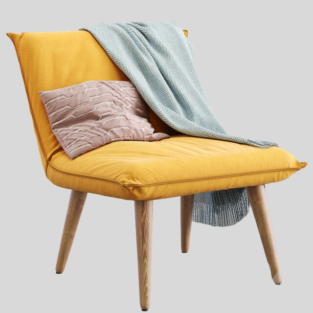 单人沙发3D模型下载-1