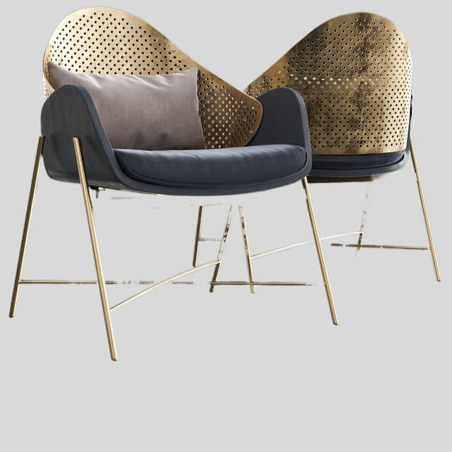 单人沙发3D模型下载-1