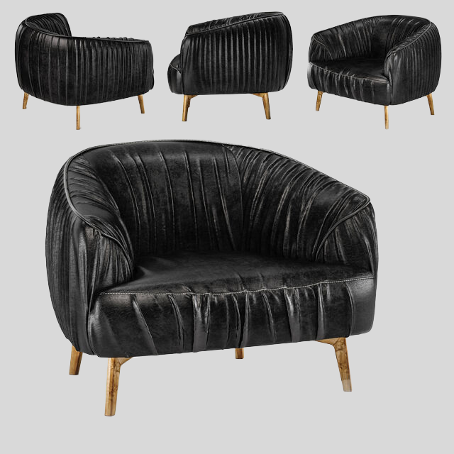 单人沙发3D模型下载-1