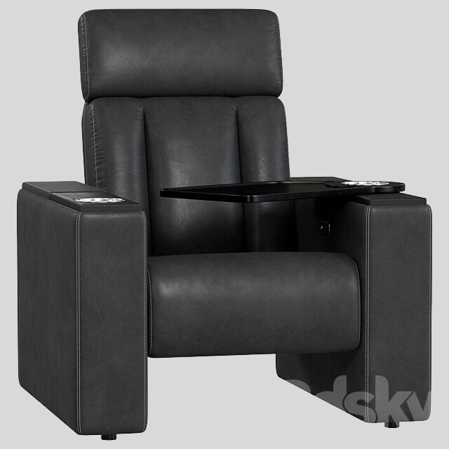 单人沙发3D模型下载-1