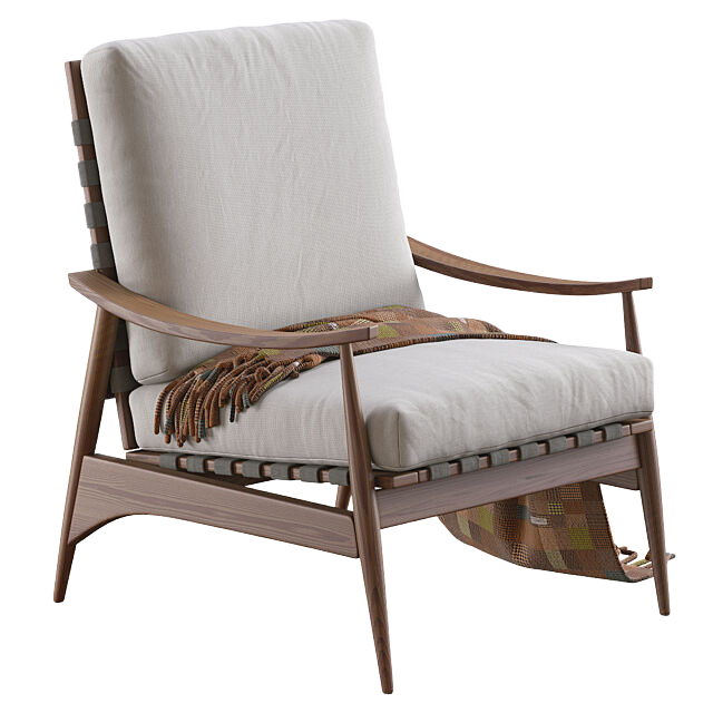 单人沙发3D模型下载-1