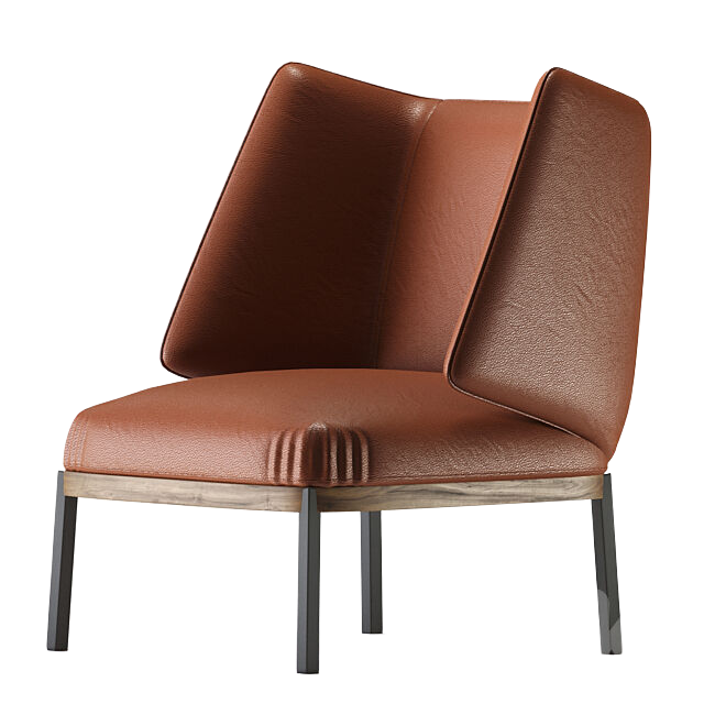 单人沙发3D模型下载-1