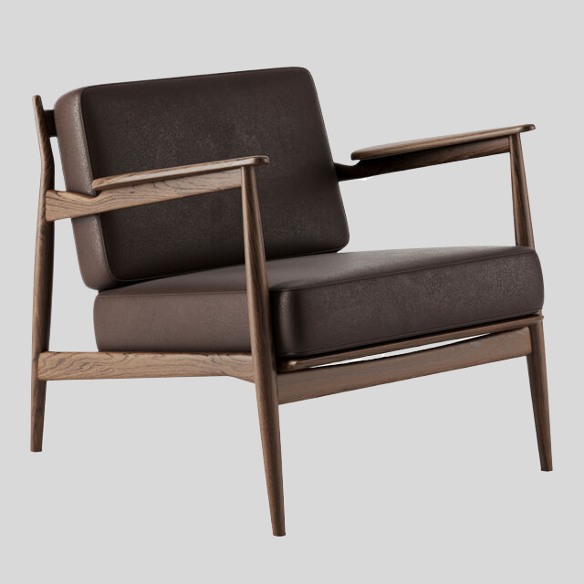 单人沙发3D模型下载-1