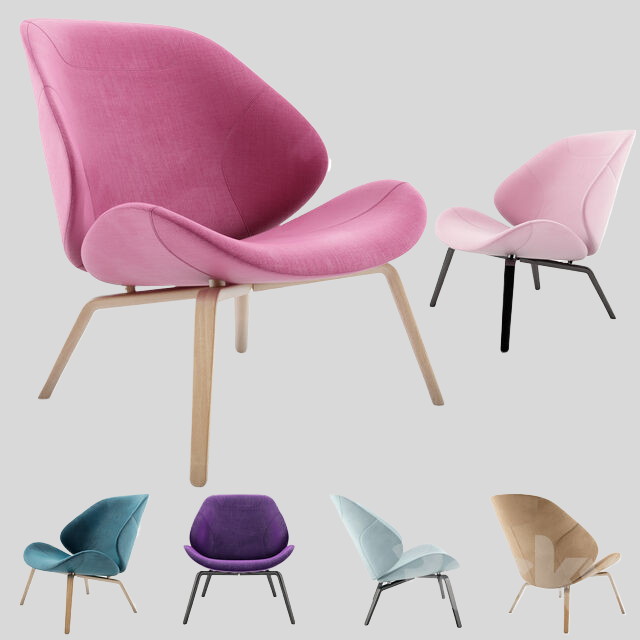 单人沙发3D模型下载-1