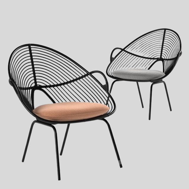 单人沙发3D模型下载-1