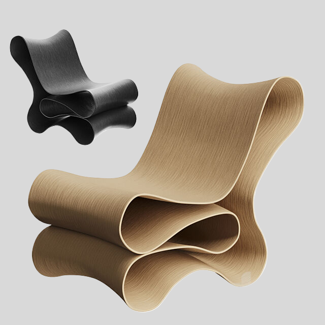 单人沙发3D模型下载-1