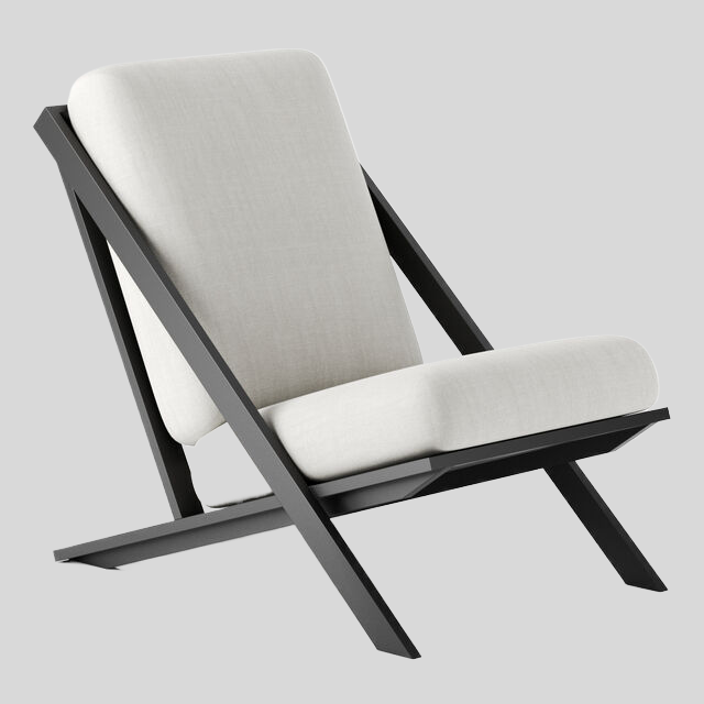 单人沙发3D模型下载-1